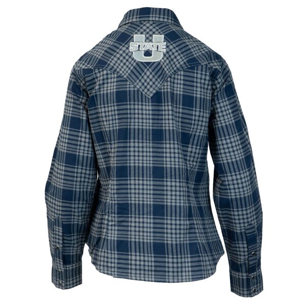 Utah State U-State Plaid Women's Wrangler Shirt